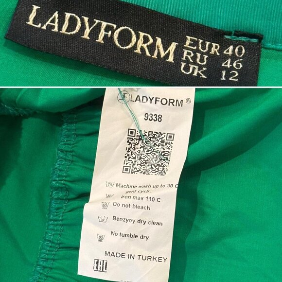 COASTAL COWGIRL 🤠 incredible SEA GREEN Ladyform babydoll dress w/ circle skirt - Picture 3 of 8